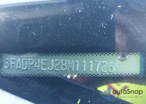 2011 Ford Fiesta Se из США, поврежденный, VIN 3FADP4EJ2BM111726